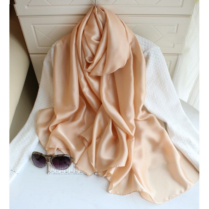 Ren Färg Silk Scarf Travel Desert Beach Scarf