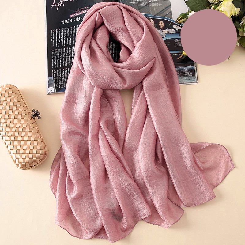 Sidenscarf Dam All-match Western Style Tunn Scarf Gaze Collocation Kostymrock