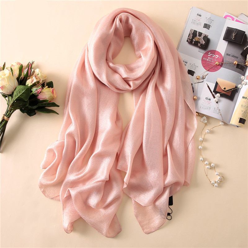 Sidenscarf Dam All-match Western Style Tunn Scarf Gaze Collocation Kostymrock