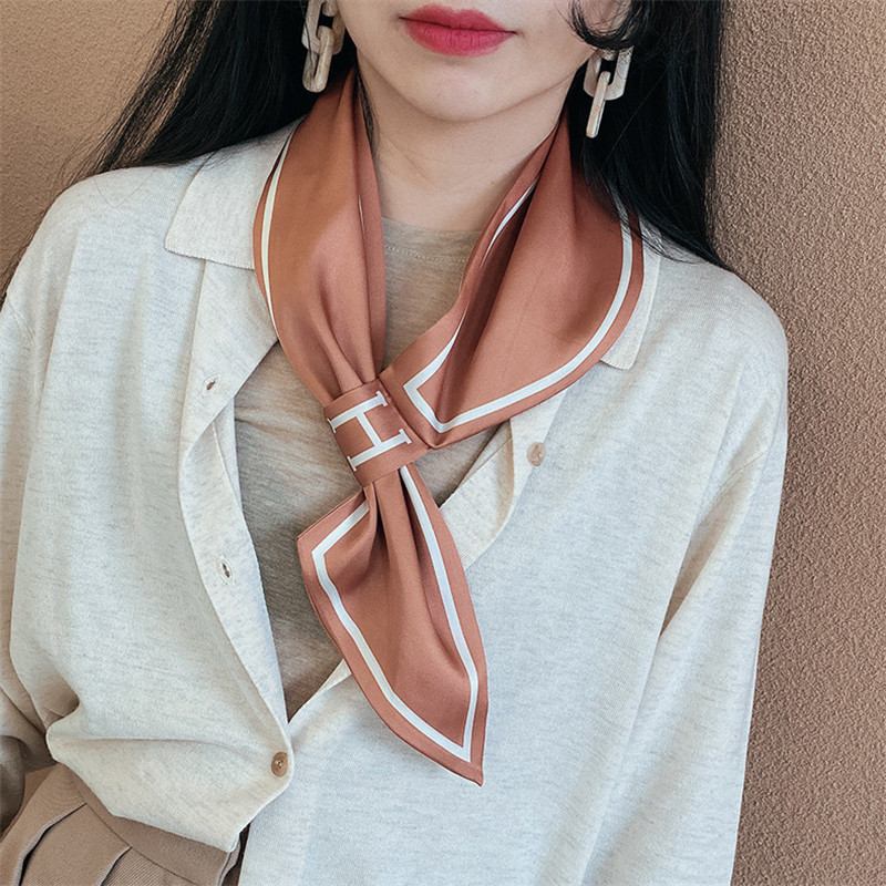 Temperament Scarf H Letter Stewardess Scarf