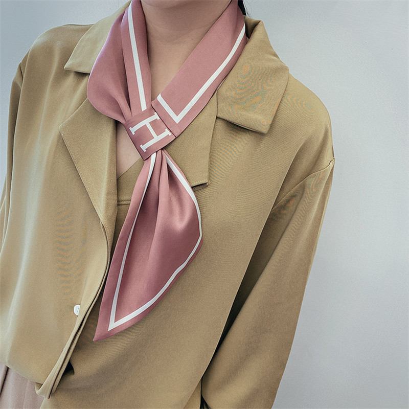 Temperament Scarf H Letter Stewardess Scarf