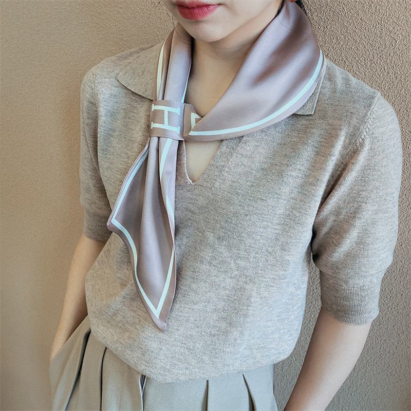 Temperament Scarf H Letter Stewardess Scarf