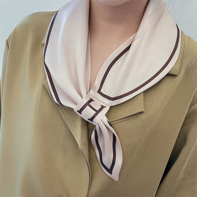 Temperament Scarf H Letter Stewardess Scarf