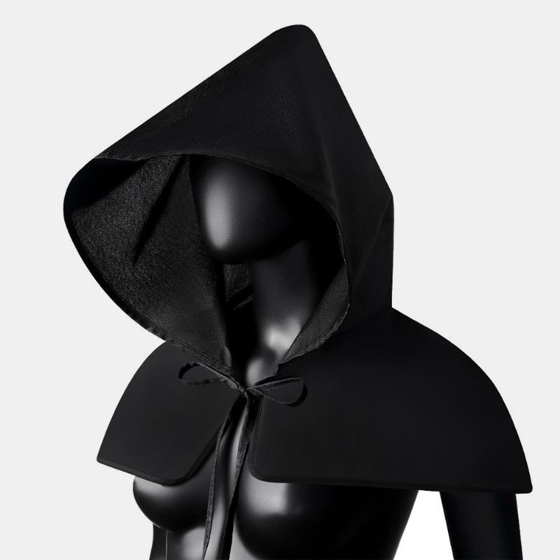 Unisex Kostymer Grim Reaper Cape Medeltida Plague Doktor Hatt Sjal Kappa Män Kvinnor Vuxen Gotisk Punkrock