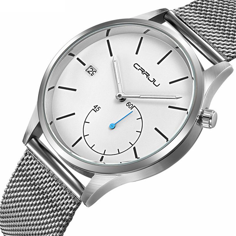 Casual Calendar Läderrem Working-dials Herr Armbandsur Quartz Watch