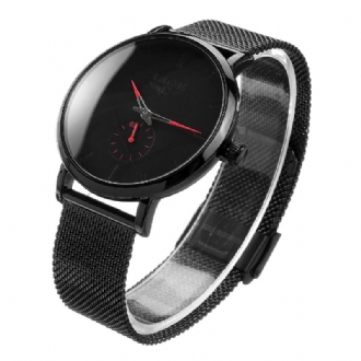 Casual Mode Ultra-tunn Rostfritt Stål Rem Vattentät Herr Quartz Watch