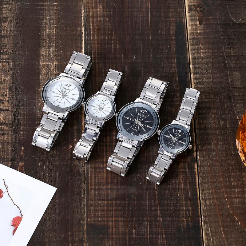 Casual Style Full Steel Herr Dam Quartz Watch Elegant Design Present Kupong Watch