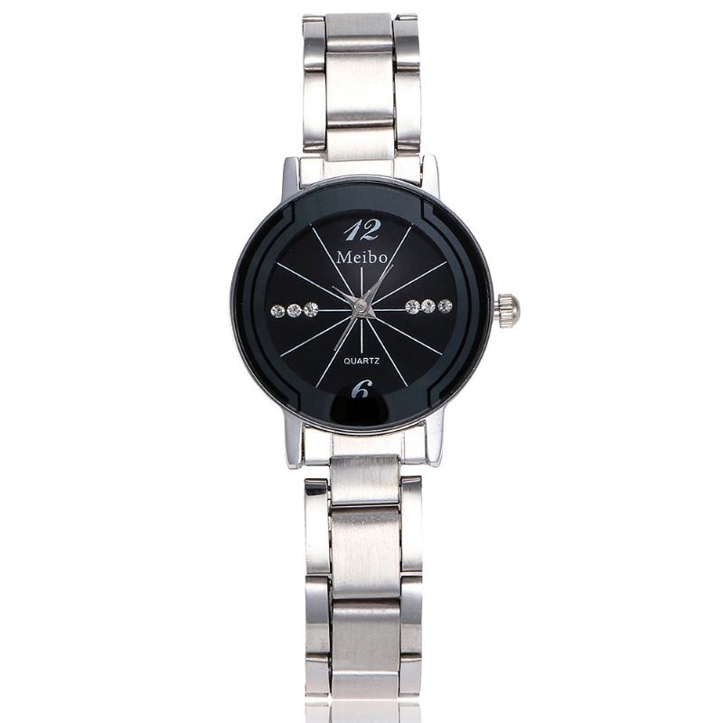 Casual Style Full Steel Herr Dam Quartz Watch Elegant Design Present Kupong Watch