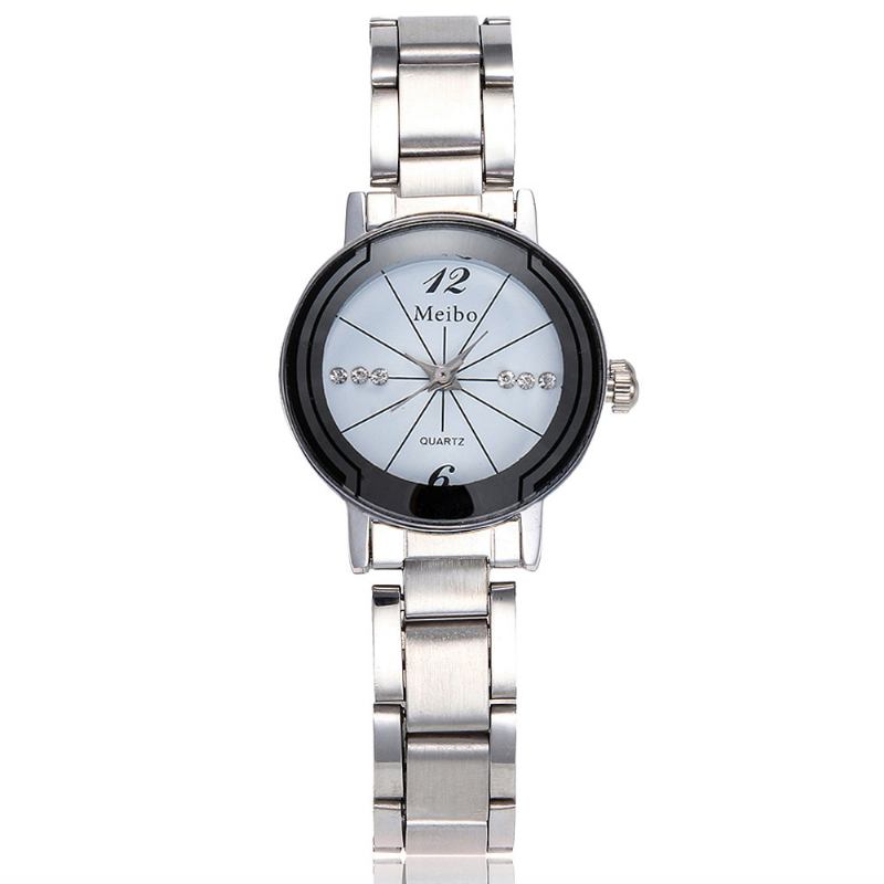 Casual Style Full Steel Herr Dam Quartz Watch Elegant Design Present Kupong Watch