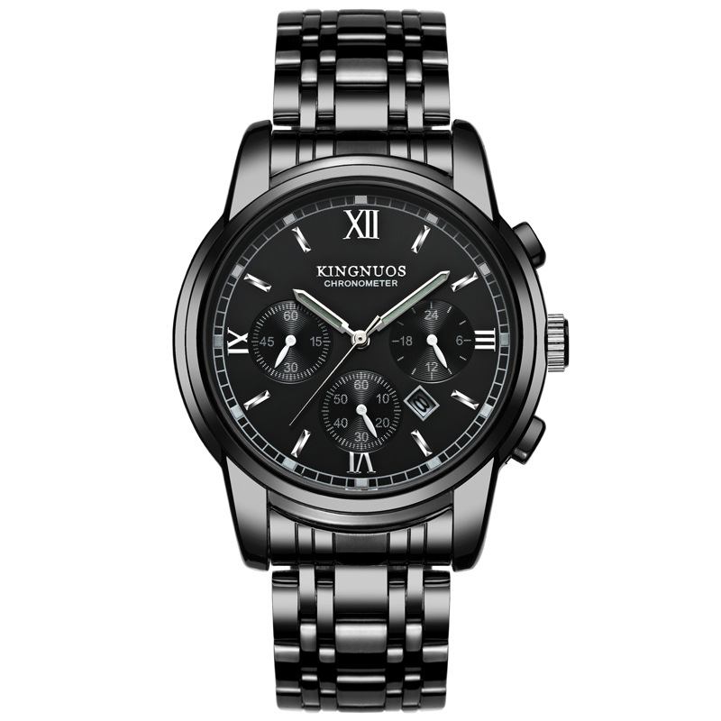 Casual Style Herr Armbandsur Full Steel Quartz Watch