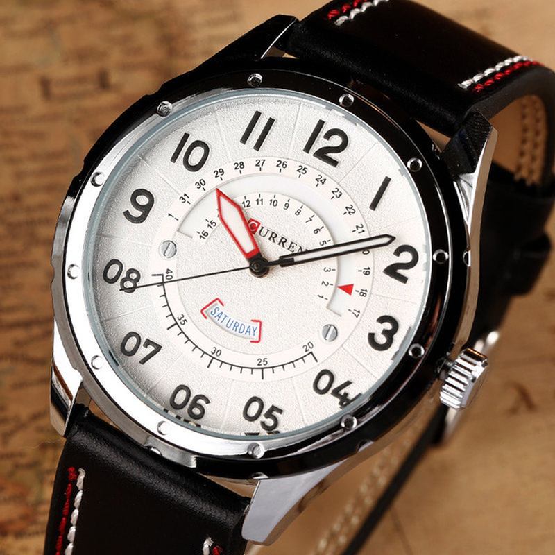 Casual Style Herr Armbandsur Kalender Quartz Movement Watch