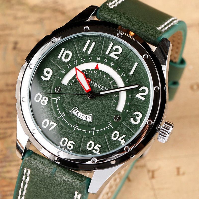 Casual Style Herr Armbandsur Kalender Quartz Movement Watch