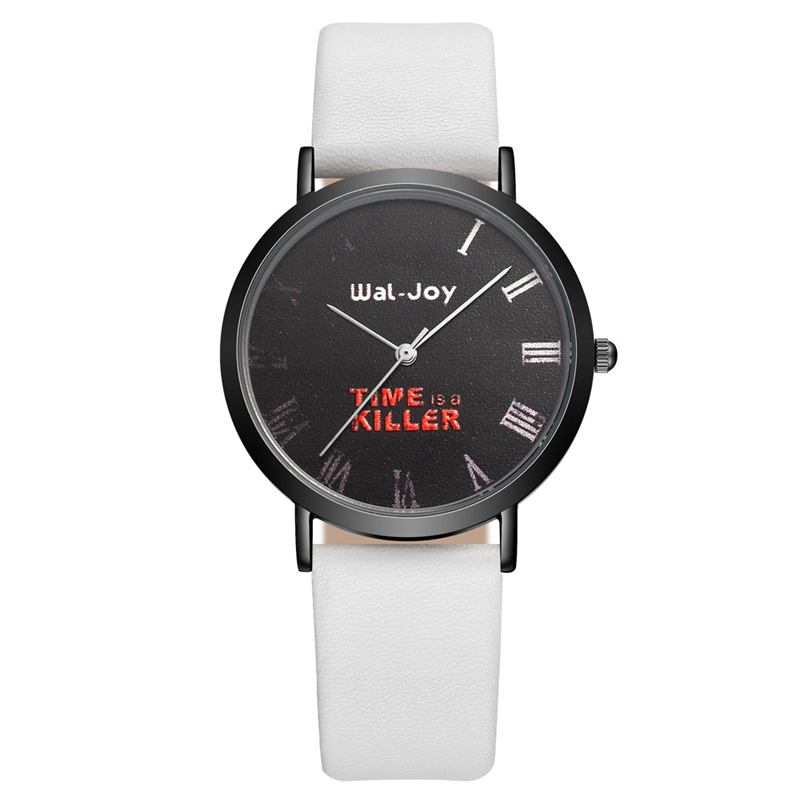 Enkelt Mode Romersk Siffra Studentklocka Unisex Quartz Armbandsur