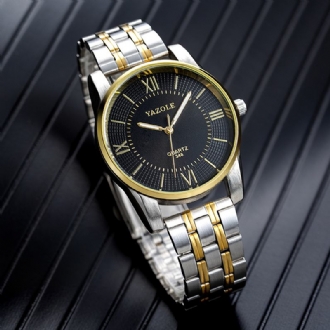 Full Steel Herr Mode Business Style Liminous Display Quartz Watch