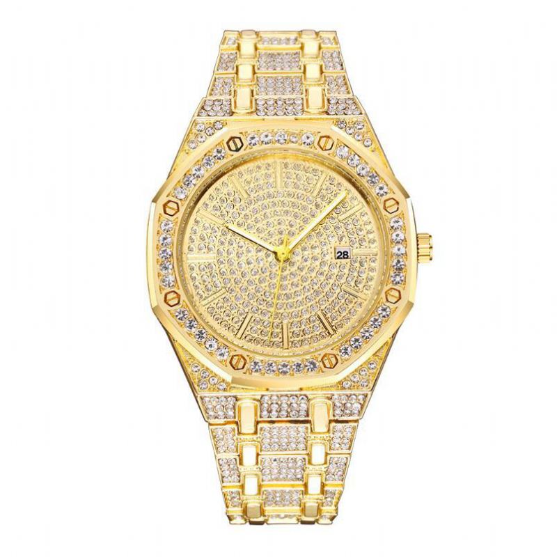 Lyxmode Full Rhinestone Diamond Armbandsur Unisex Quartz Watch