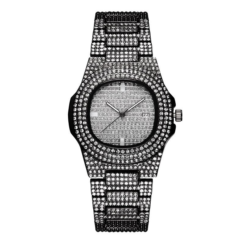 Lyxmode Full Rhinestone Diamond Armbandsur Unisex Quartz Watch