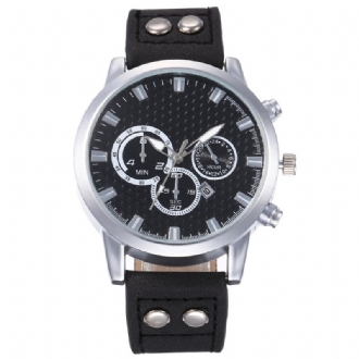 Mode Elegant Sport Business Casual Bälte Herrklocka Quartz Watch