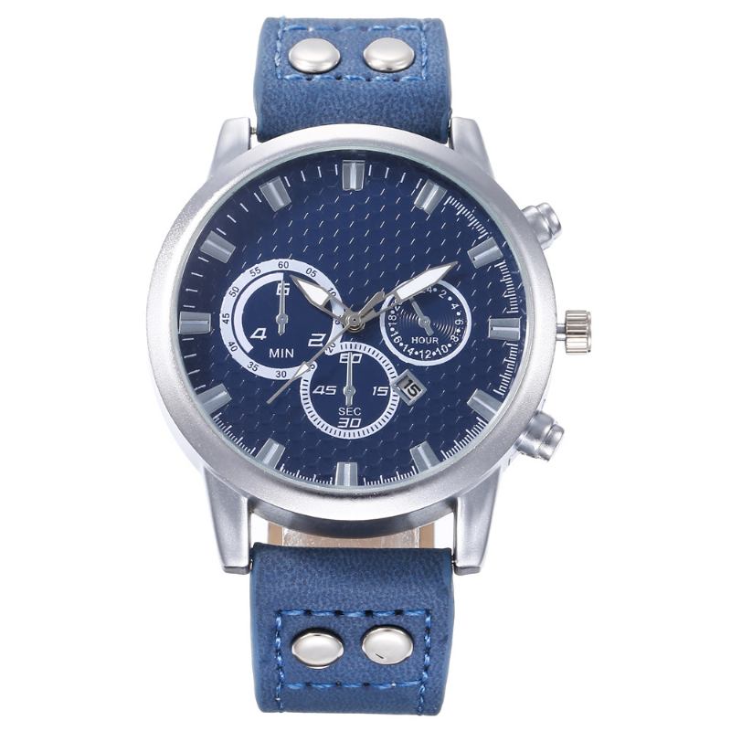 Mode Elegant Sport Business Casual Bälte Herrklocka Quartz Watch