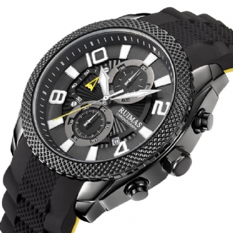 Mode Herrklocka Vattentät Lysande Datumvisning Chronograph Sport Quartz Watch