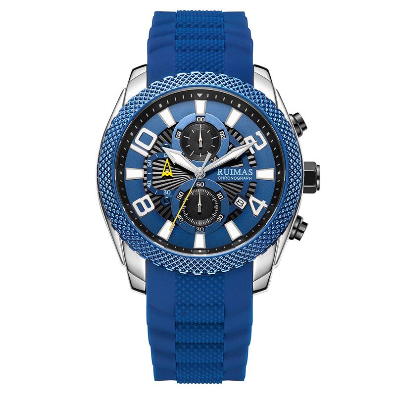 Mode Herrklocka Vattentät Lysande Datumvisning Chronograph Sport Quartz Watch