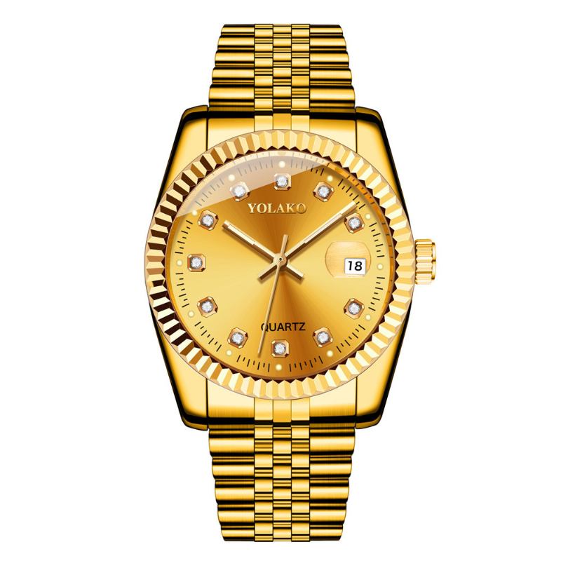 Mode Steel Band Watch Diamond Casual Square Herr Quartz Watch