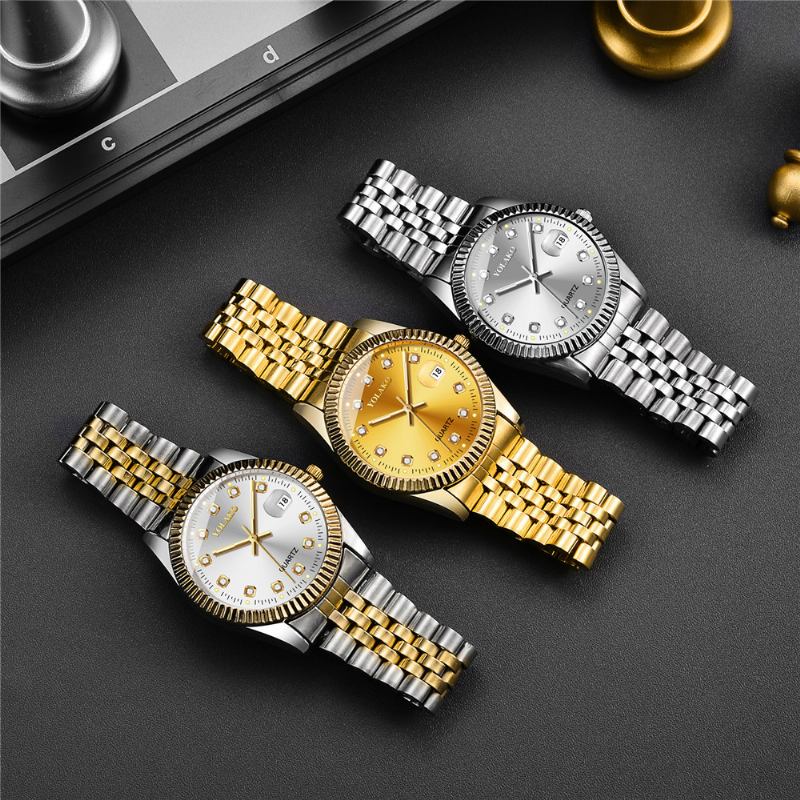 Mode Steel Band Watch Diamond Casual Square Herr Quartz Watch