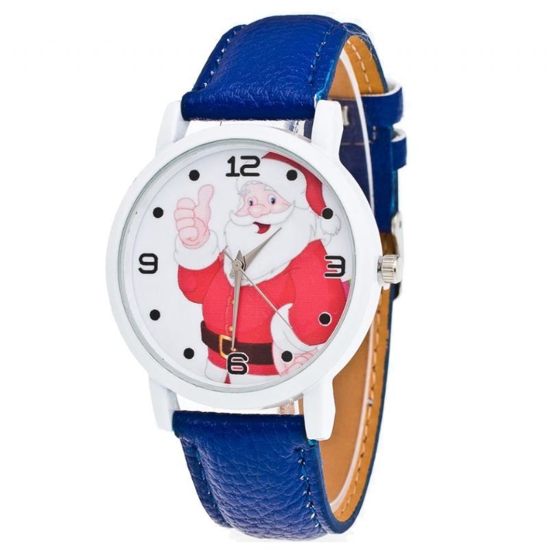 Tecknad Tomte Tummen Upp Söt Fahsion Kid Watch Quartz Watch