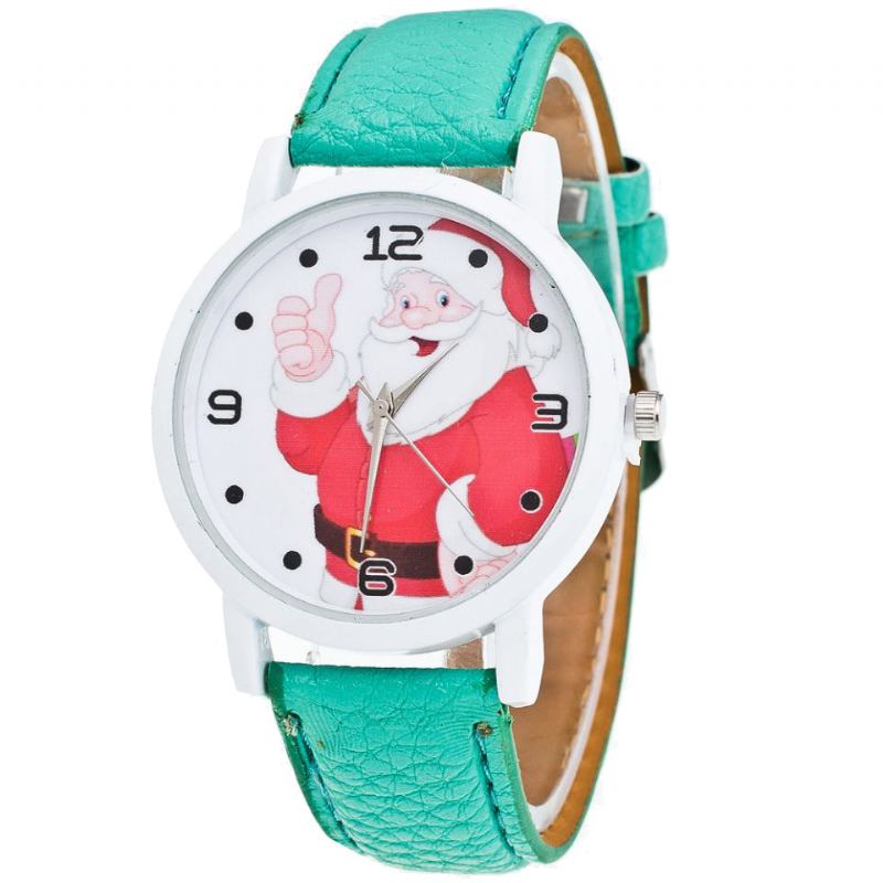 Tecknad Tomte Tummen Upp Söt Fahsion Kid Watch Quartz Watch