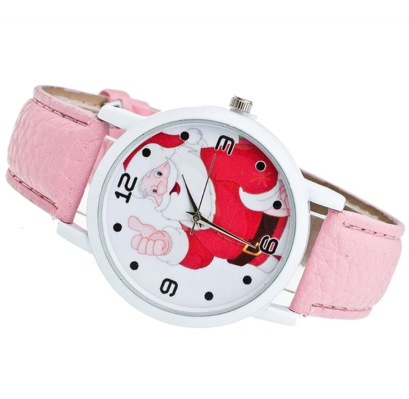 Tecknad Tomte Tummen Upp Söt Fahsion Kid Watch Quartz Watch