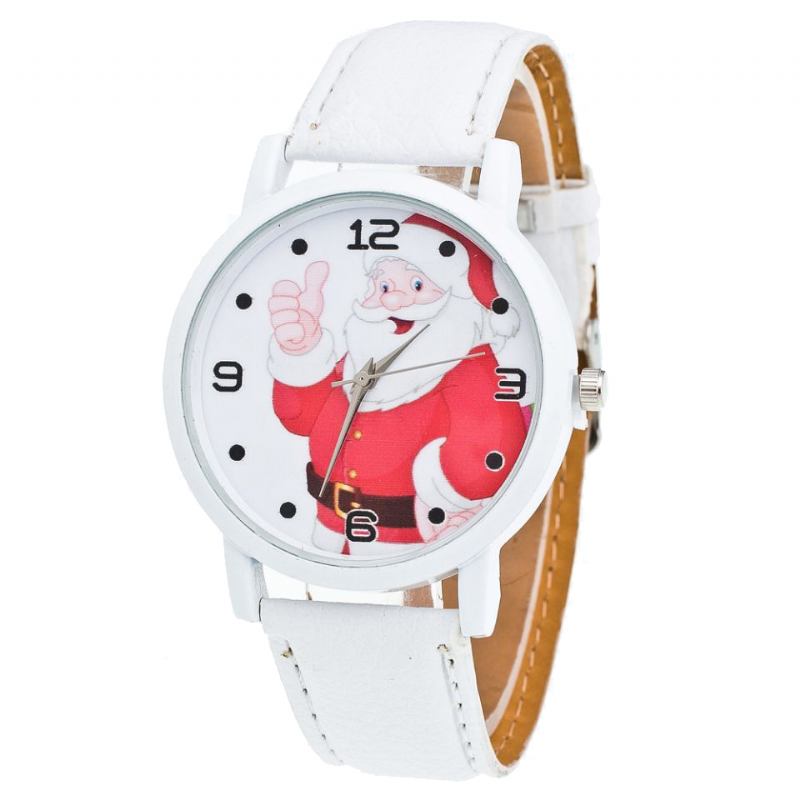 Tecknad Tomte Tummen Upp Söt Fahsion Kid Watch Quartz Watch