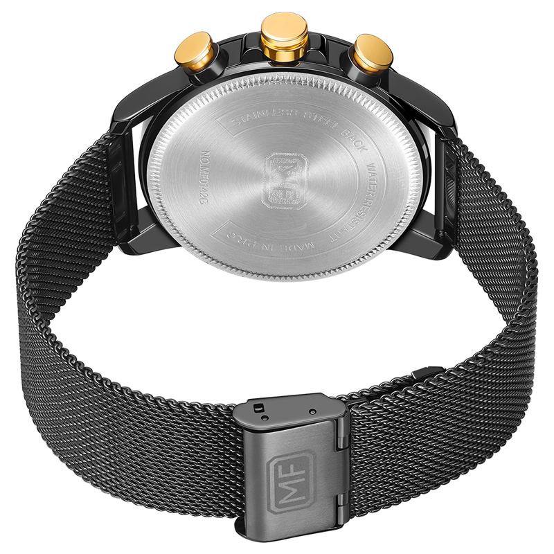 Ultratunn Mesh-remskalender Lysande Business Herrklocka Quartz Watch