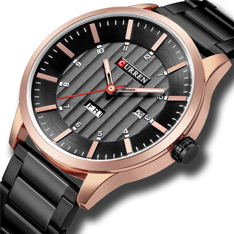 Vattentät Business Style Herr Armbandsur Kalender Quartz Klockor