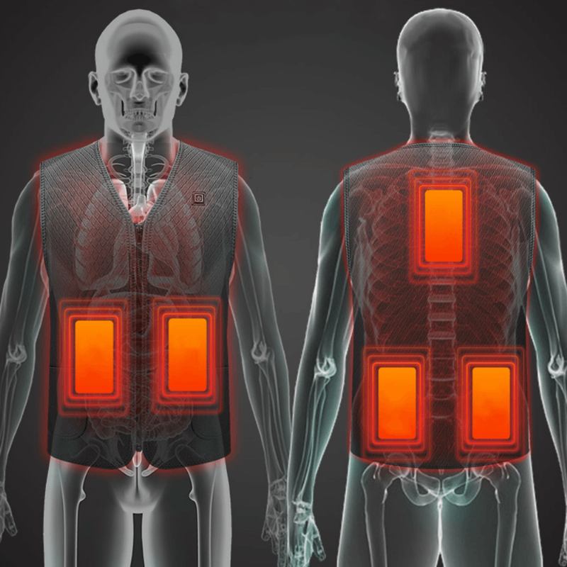 Herr Winter 65℃ Usb Elektrisk Värmekontrollväst