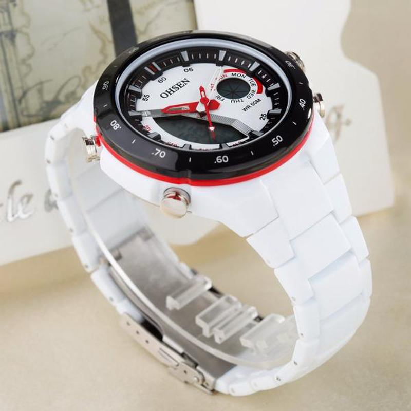 Digital Analog Alarm Stoppur Herr Sport Watch