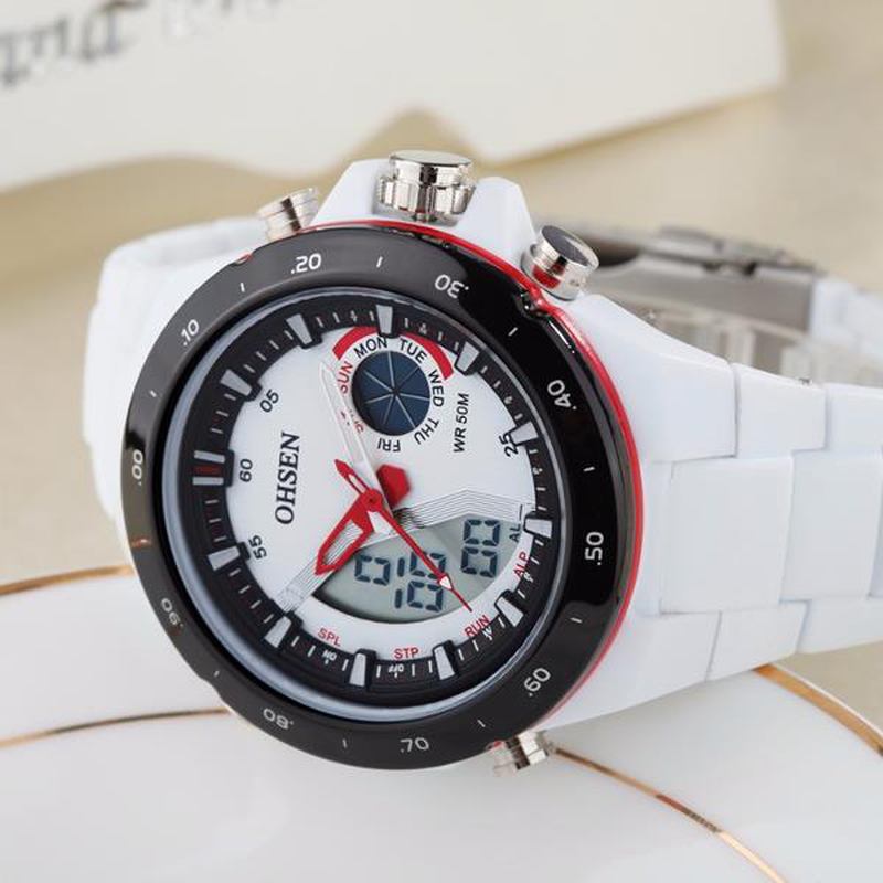 Digital Analog Alarm Stoppur Herr Sport Watch