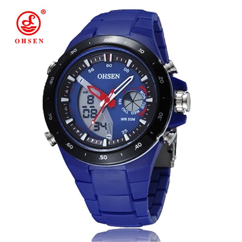 Digital Analog Alarm Stoppur Herr Sport Watch