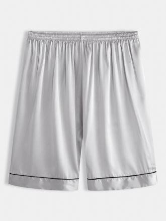 Herr Enfärgad Resår Midja Sovkläder Shorts Andas Hem Loungewear