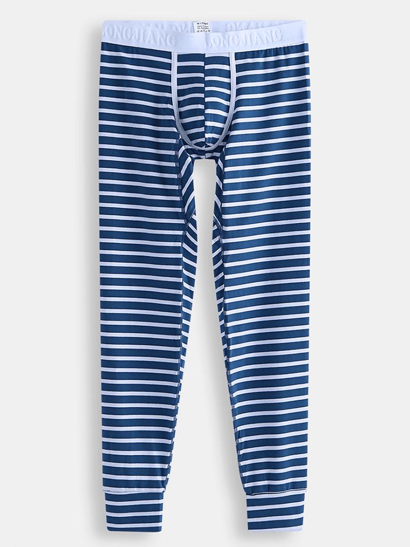 Herr Höst Vinter Randiga Termobyxor Long Johns Pyjamas