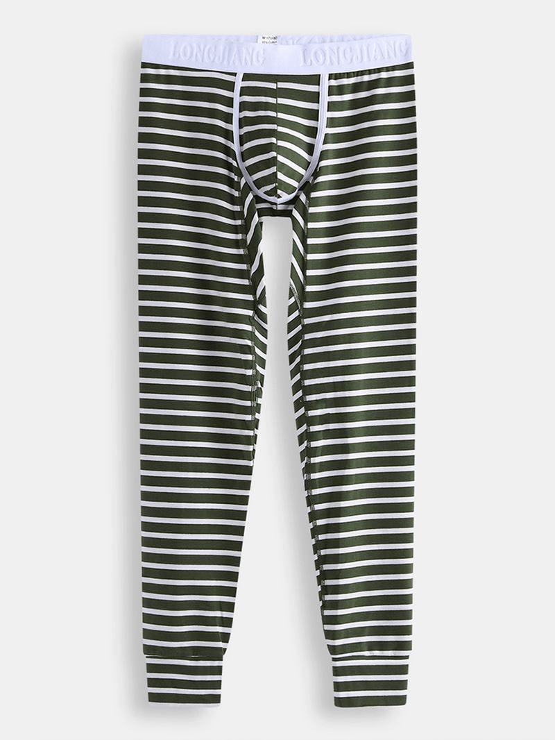 Herr Höst Vinter Randiga Termobyxor Long Johns Pyjamas