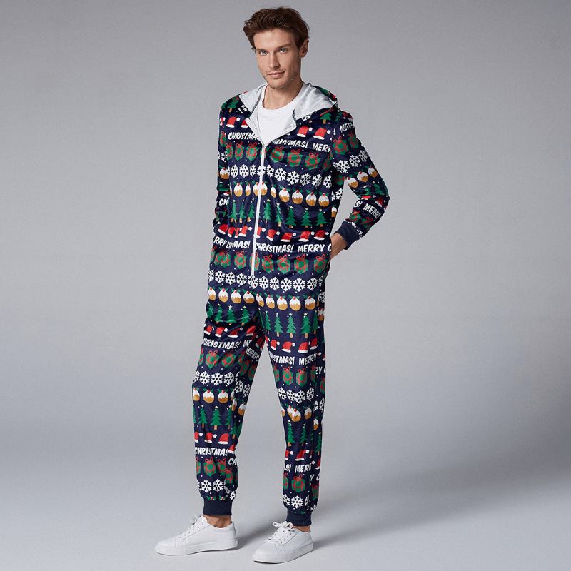 Herr Julmönster Onesies Hooded Pyjamas Set