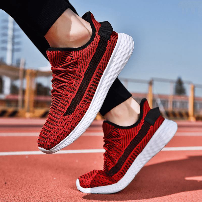 Andas Mesh Stickade Running Soft Sneakers