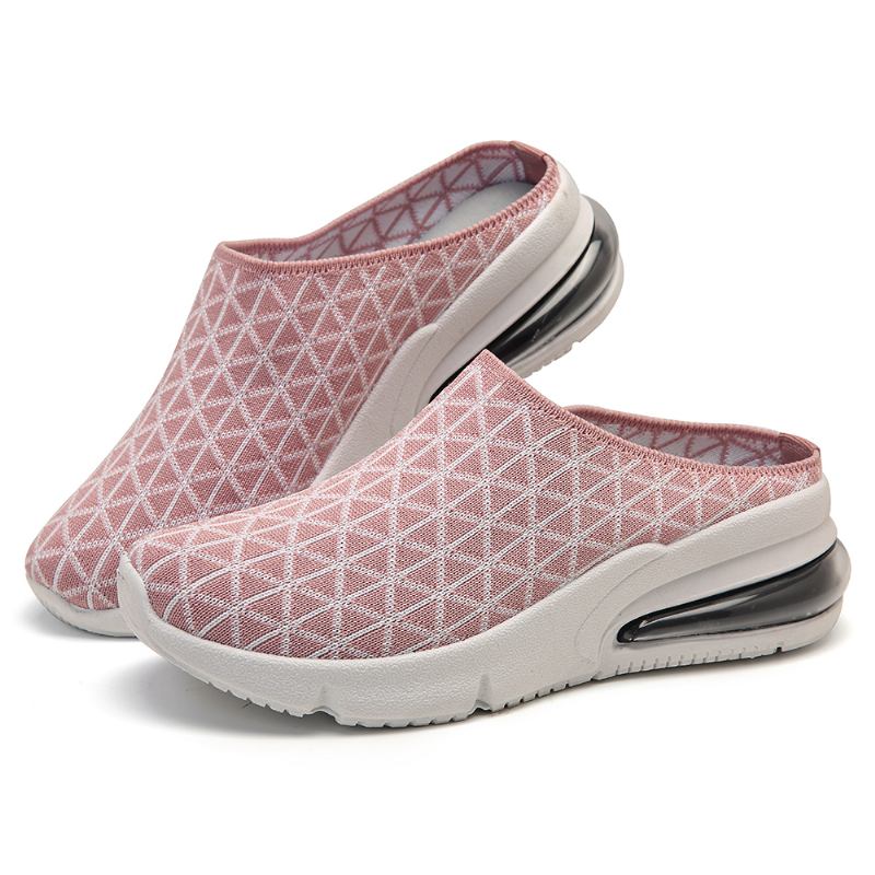 Kvinnor Athletic Light Stickade Backless Platform Sneakers