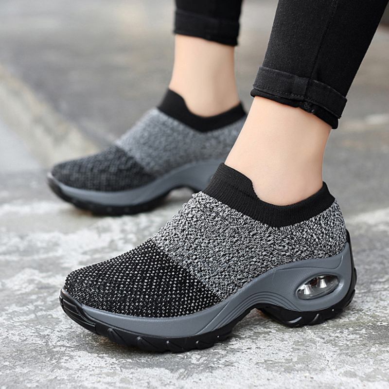 Kvinnor Casual Skor Mesh Dämpade Outdoor Sneakers