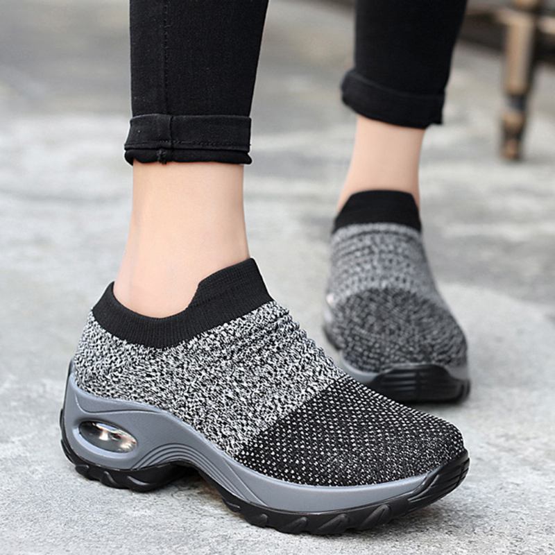 Kvinnor Casual Skor Mesh Dämpade Outdoor Sneakers