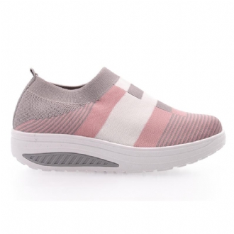 Kvinnor Casual Sock Skor Andas Mesh Platform Sneakers