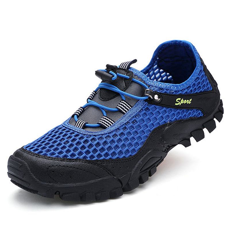 Män Anti Collision Toe Mesh Outdoor Hiking Sneakers