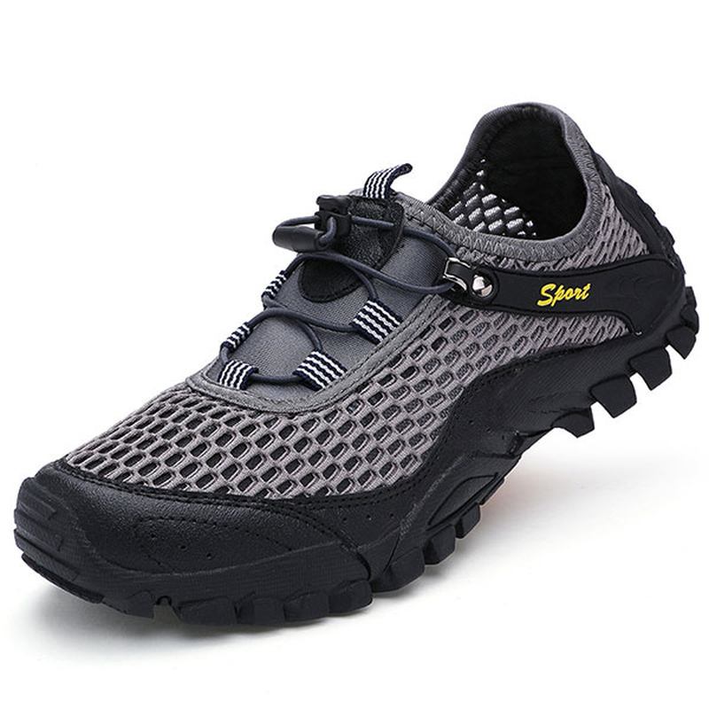 Män Anti Collision Toe Mesh Outdoor Hiking Sneakers