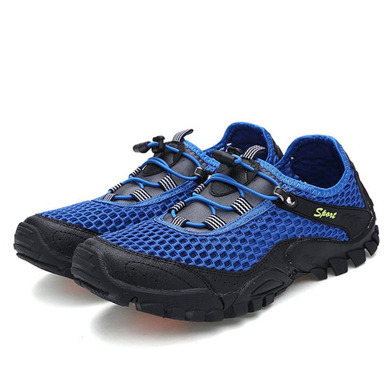 Män Anti Collision Toe Mesh Outdoor Hiking Sneakers