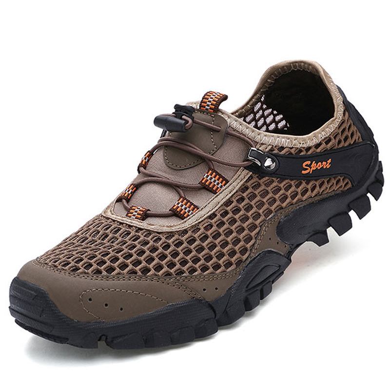 Män Anti Collision Toe Mesh Outdoor Hiking Sneakers