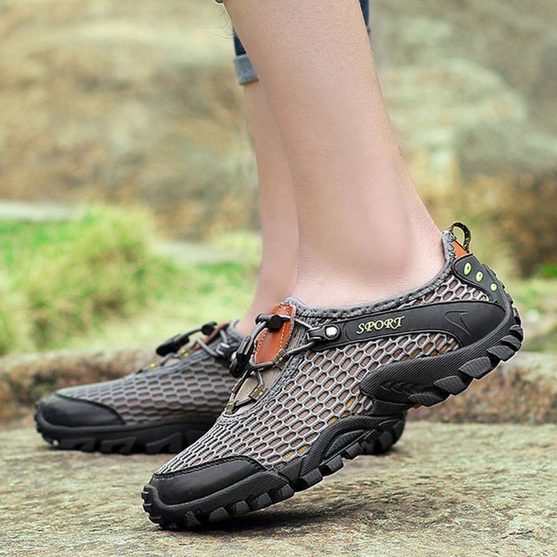 Män Mesh Anti Collision Toe Vandring Klättring Outdoor Athletic Skor